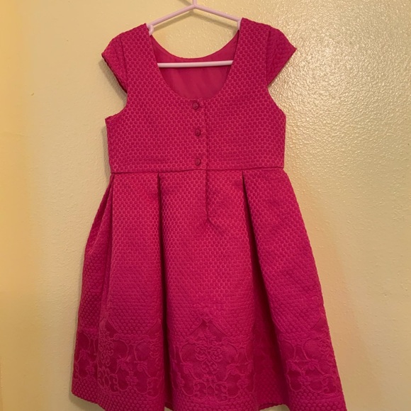Janie and Jack fuchsia dress size 4 - Picture 2 of 6